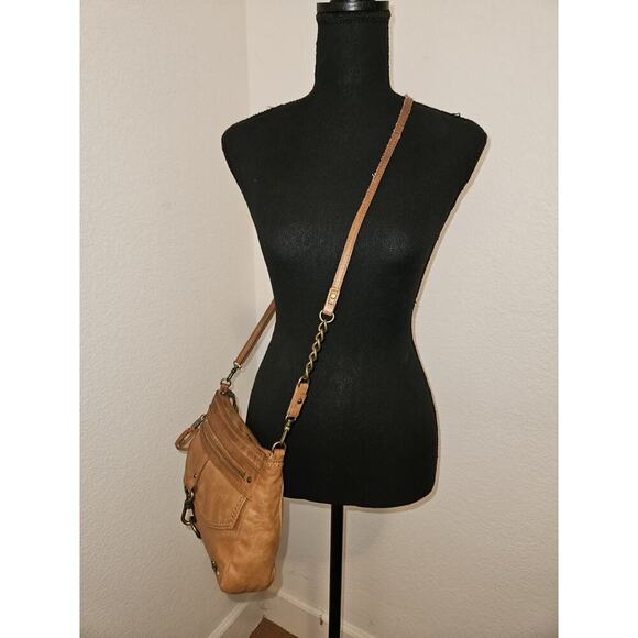 The Sak Ventura Crossbody Shoulder Bag Tobacco Tan Leather 11x7x2 - Picture 2 of 14
